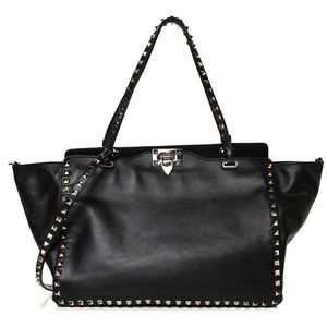 Valentino Vitello Medium Rockstud Tote